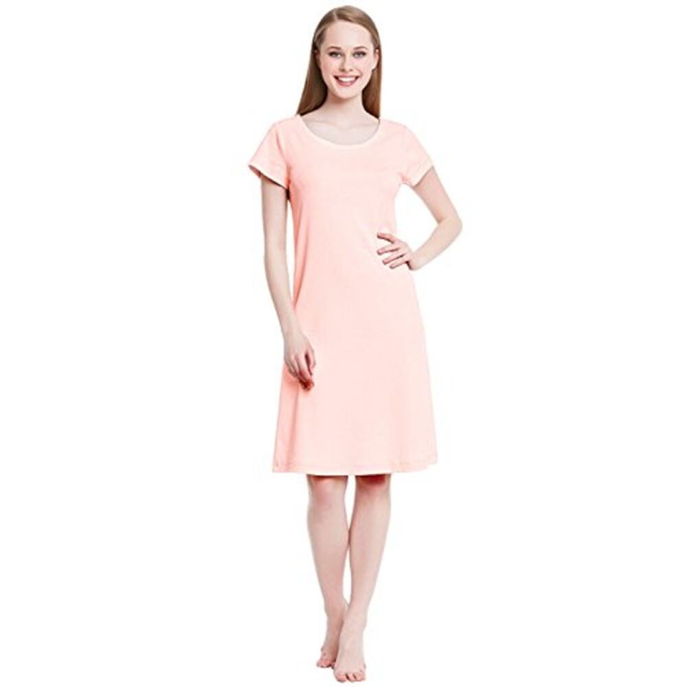 Alexander Del Rossa Sleep Gown Pink Large 100% Turkish Cotton Butter Soft